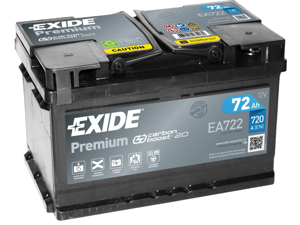EXIDE 12V 72Ah Startaccu
