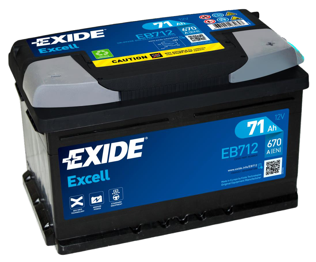 EXIDE 12V 71Ah Startaccu