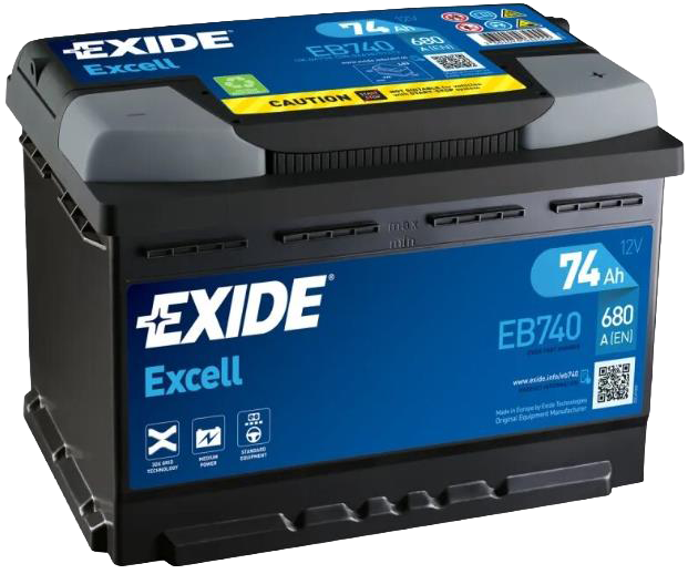 EXIDE 12V 74Ah Startaccu