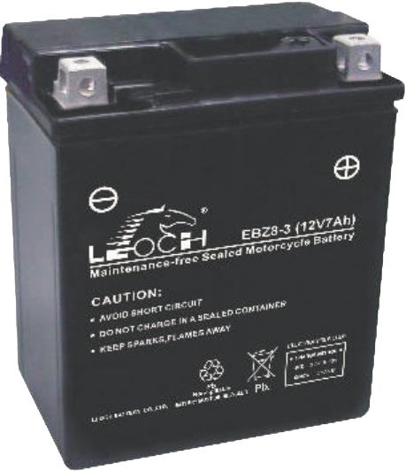 LEOCH -BIKE 12V 7Ah Starter Battery