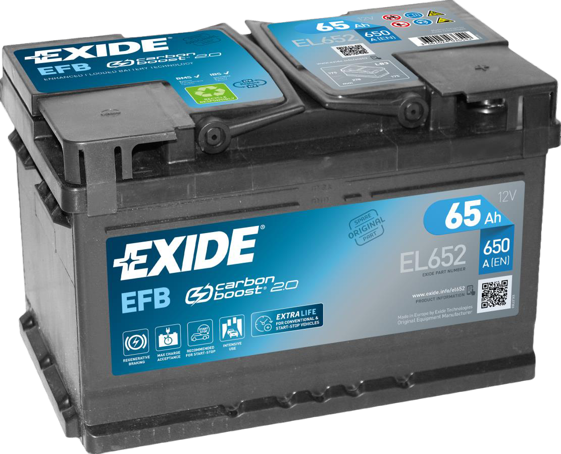 EXIDE 12V 65Ah Start-Stopp Batterie