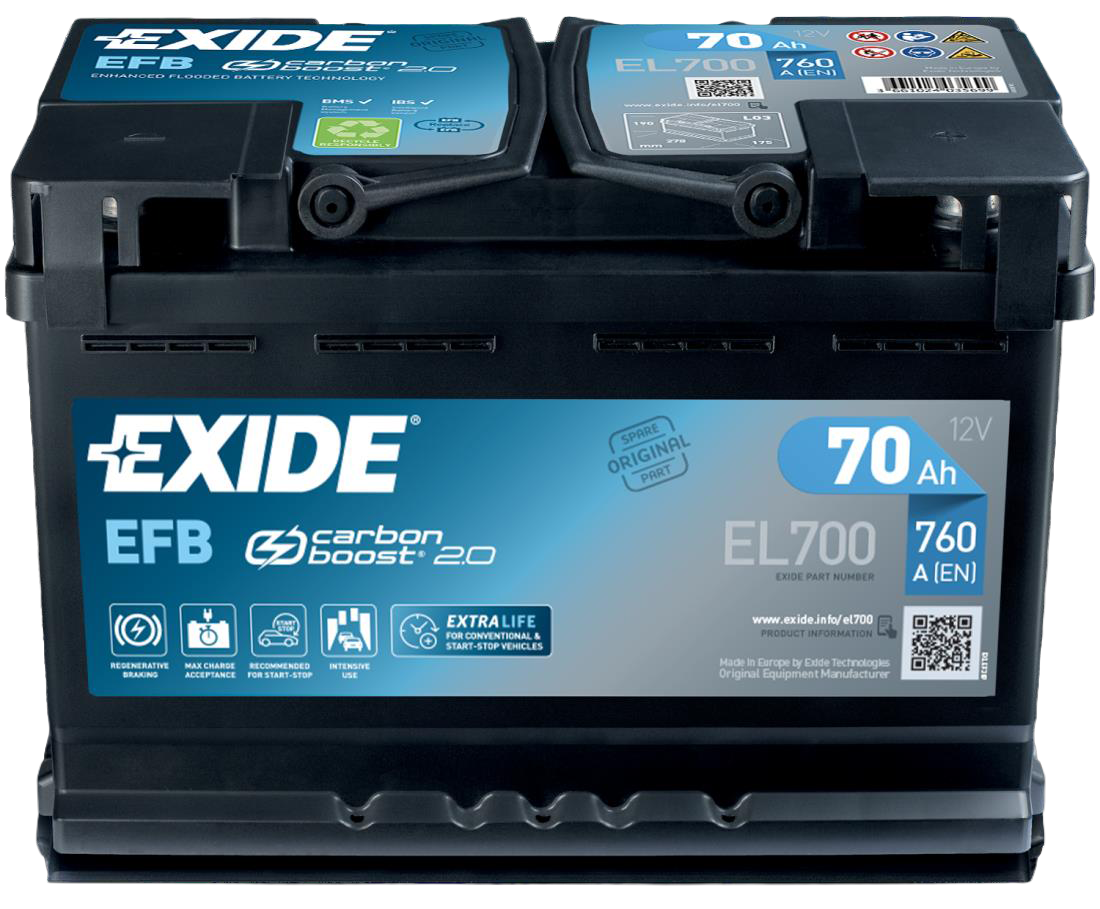 EXIDE 12V 70Ah Start-Stop Accu