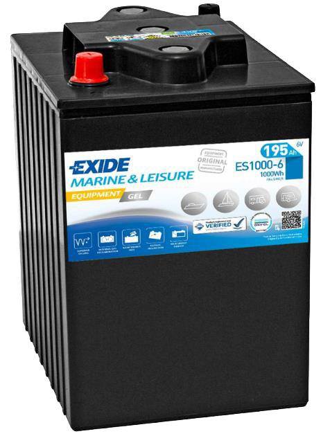 EXIDE GEL 6V 195Ah Zyklenfeste Batterie