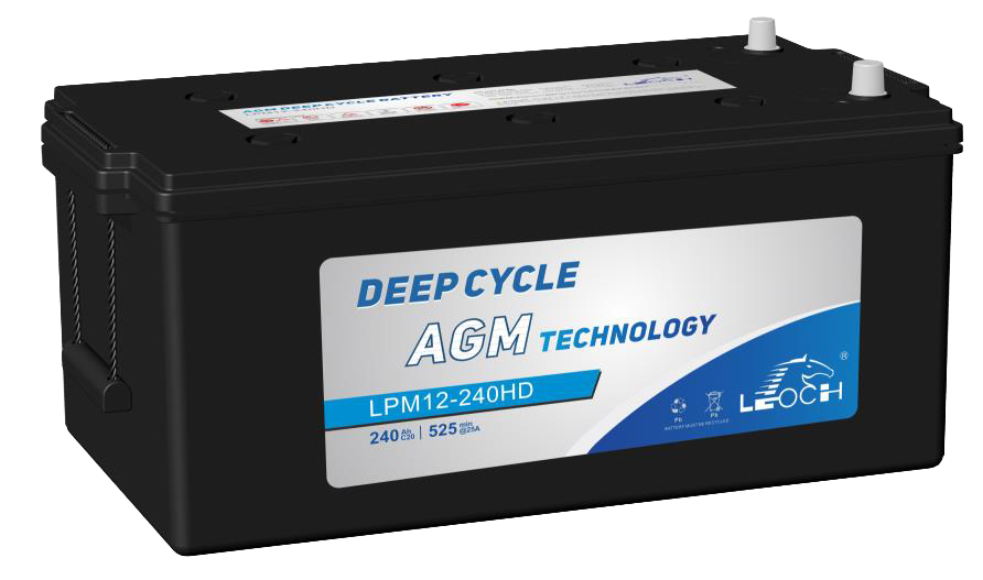 LEOCH LPM AGM 12V 240Ah Zyklenfeste Batterie