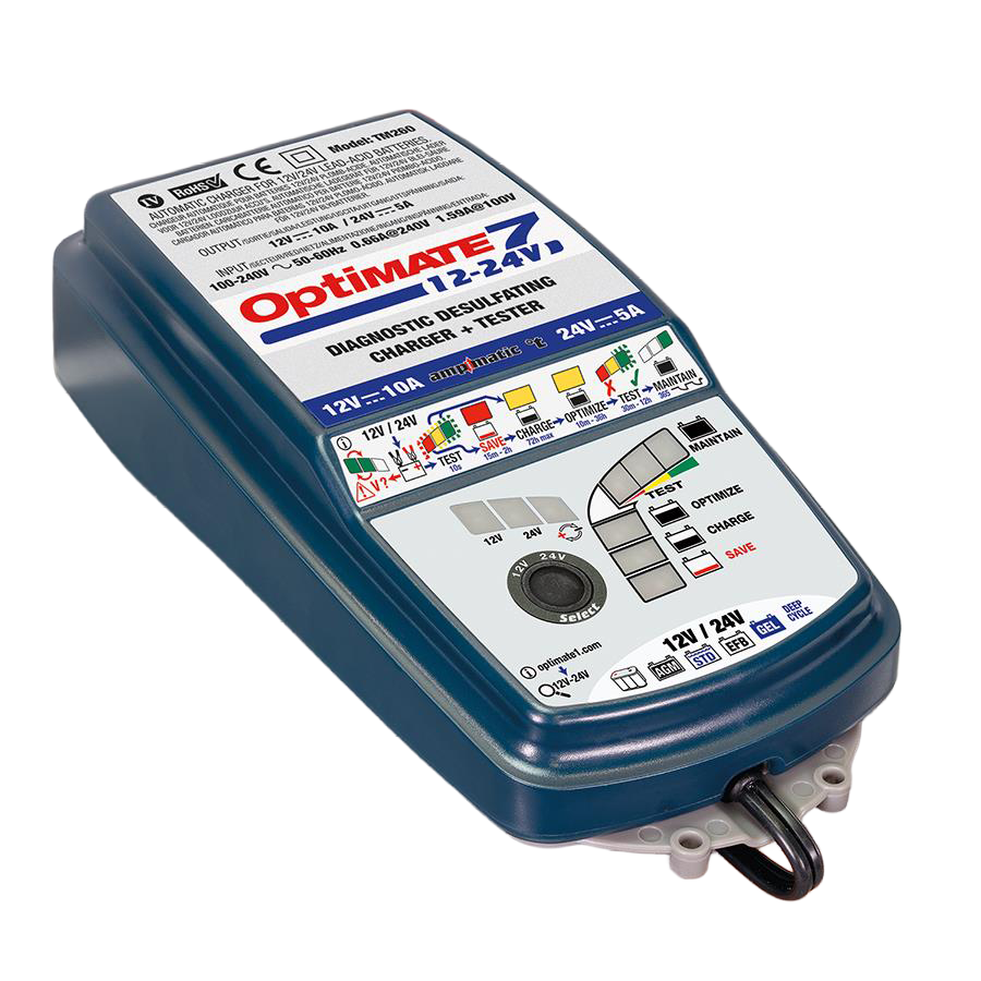 OPTIMATE 12V 10A Chargeur Intelligent