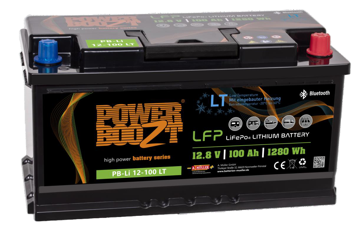 POWERBOOZT Li-Ion 12V 100Ah Deep Cycle Accu