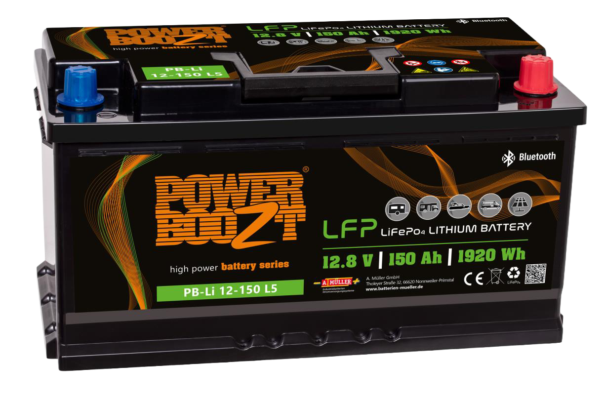 POWERBOOZT 12V 150Ah Deep Cycle Accu