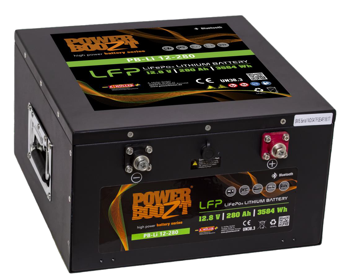 POWERBOOZT 12V 280Ah Deep Cycle Accu