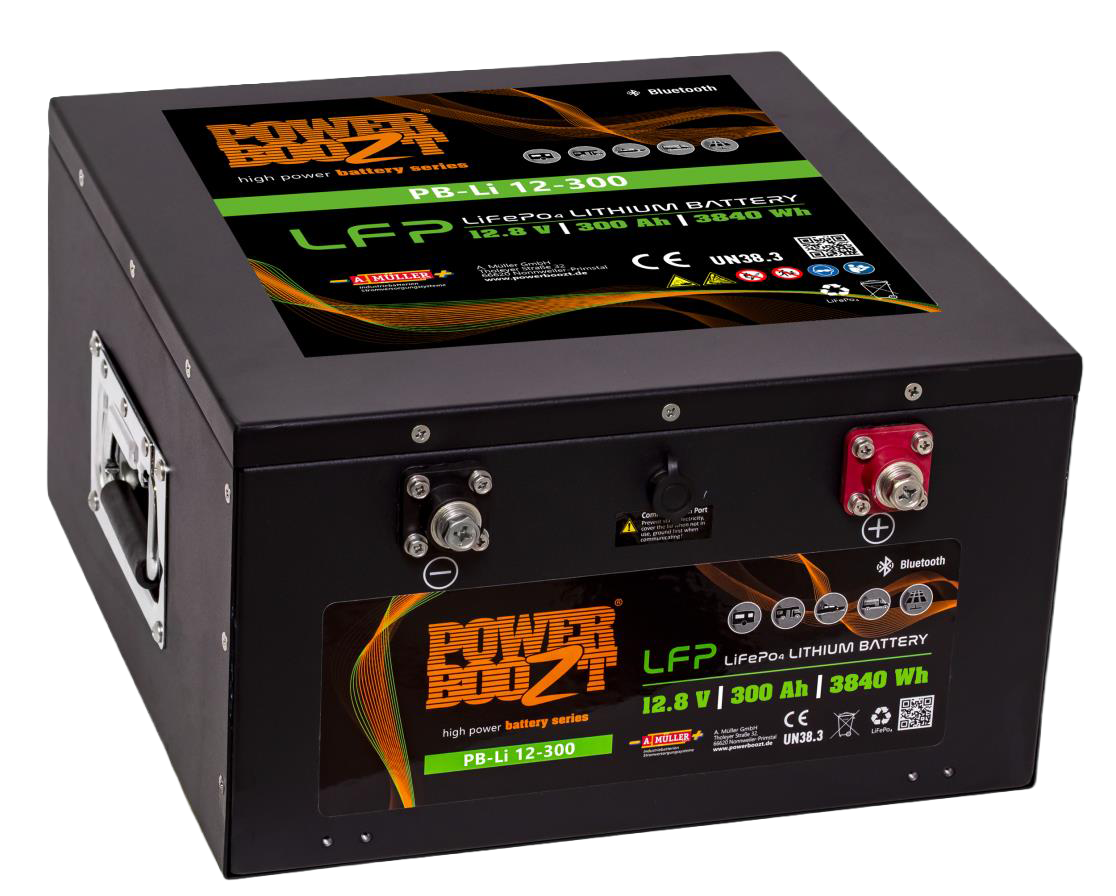 POWERBOOZT Li-Ion 12V 300Ah Deep Cycle Accu