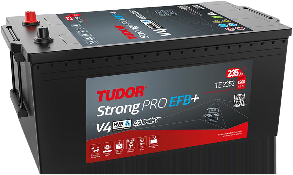 Image of TUDOR SHD-HVR Carbon 12V 235Ah Starter Battery