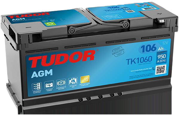 Image of TUDOR 12V 106Ah Start-Stop Battery