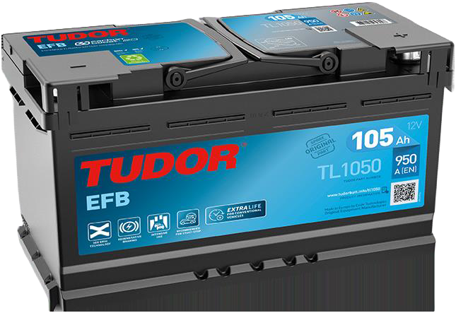 TUDOR 12V 105Ah Start-Stop Battery