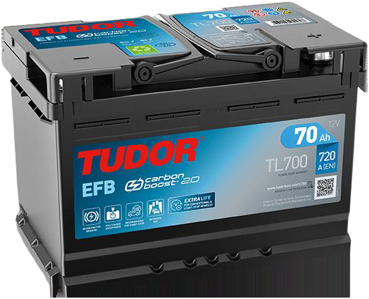 Image de TUDOR EFB 12V 70Ah Batterie Start-Stop
