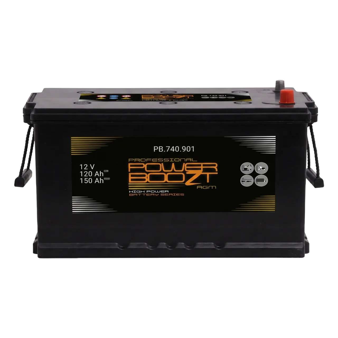POWERBOOZT AGM 12V 240Ah Start-Stop Battery
