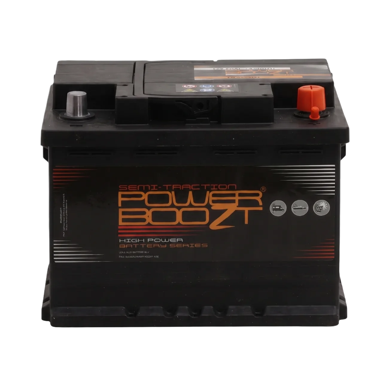 POWERBOOZT 12V 60Ah Semi-tractieaccu