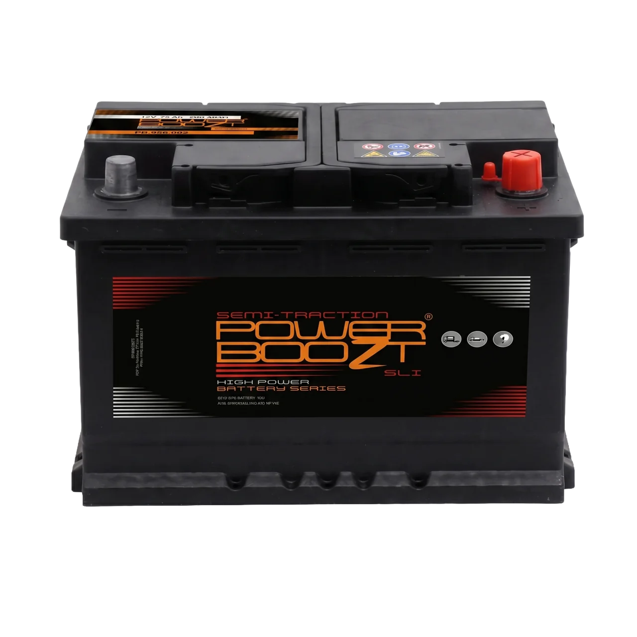 POWERBOOZT 12V 75Ah Semi-tractieaccu