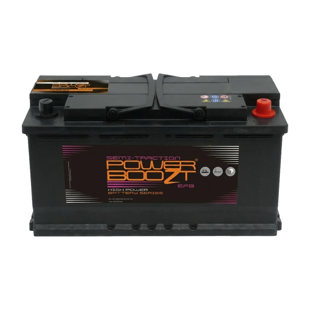 POWERBOOZT 12V 105Ah Semi-tractieaccu