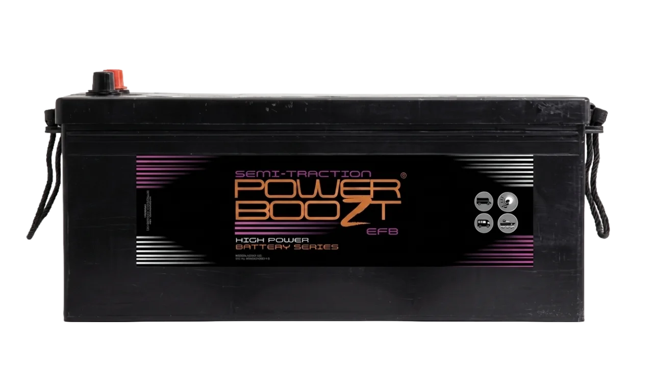 POWERBOOZT 12V 190Ah Semi-Traktionsbatterie