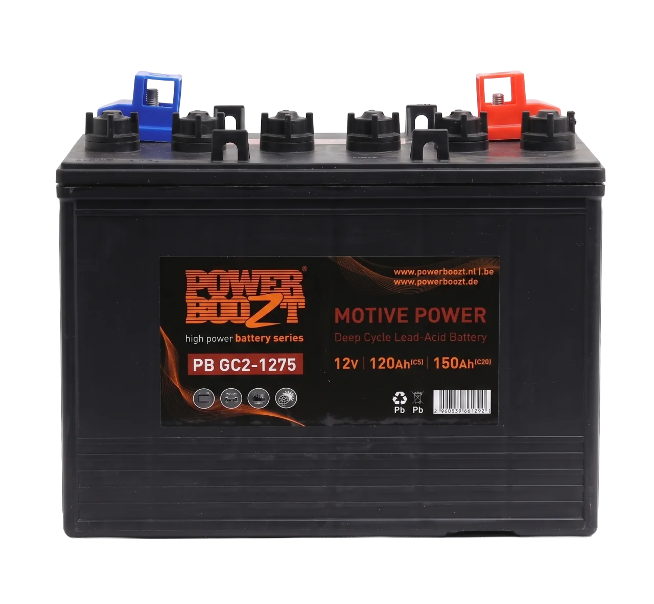 POWERBOOZT 12V 120Ah Deep Cycle Accu
