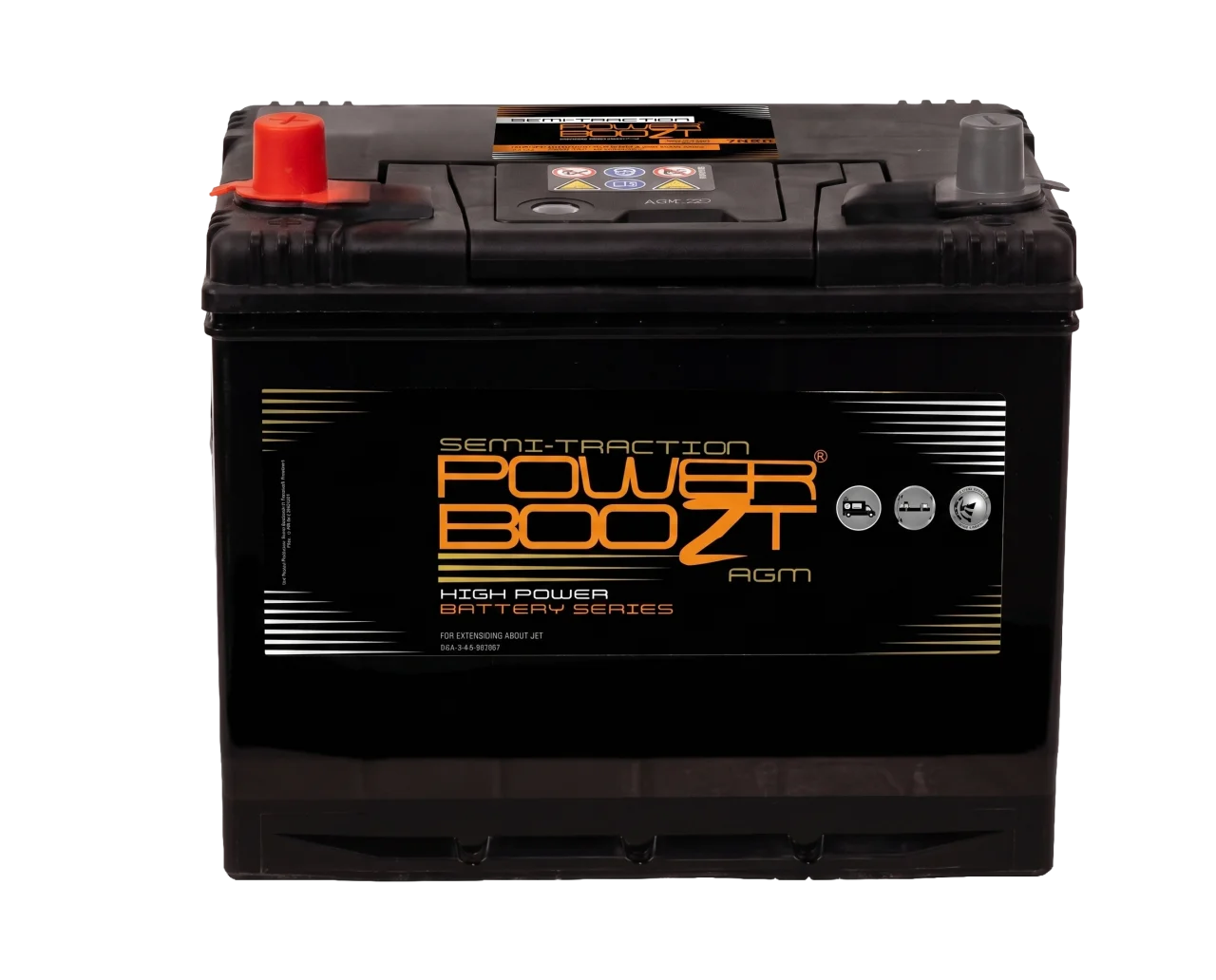POWERBOOZT 12V 75Ah Semi-tractieaccu