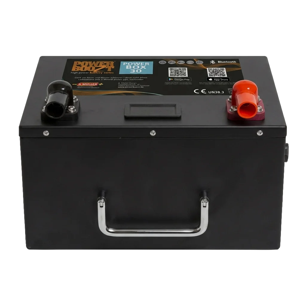 POWERBOOZT 12V 30Ah Zyklenfeste Batterie