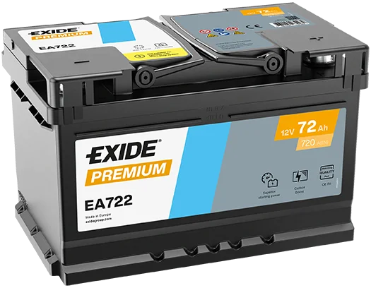 Image of EXIDE 12V 72Ah Starter Battery