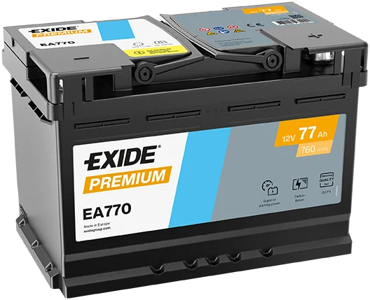 EXIDE Premium 12V 77Ah Starter Battery