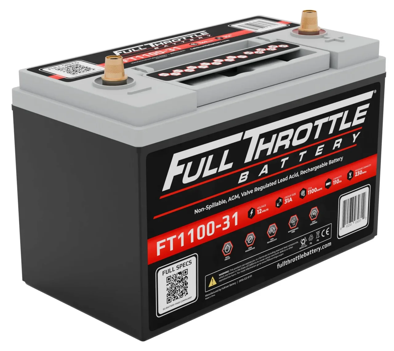 FULLRIVER FT1100-31 AGM 12V 110Ah Startaccu
