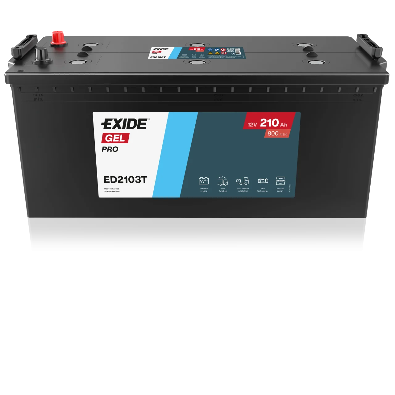 EXIDE PRO ED2103T GEL 12V 210Ah Starter Battery