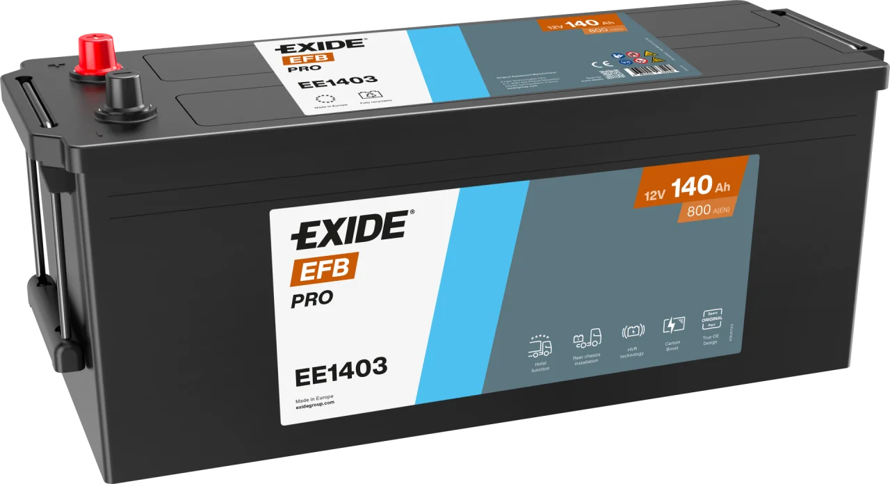 EXIDE SHD-HVR Carbon 12V 140Ah Starterbatterie