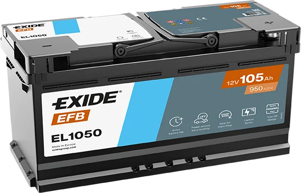 EXIDE EL1050 EFB 12V 105Ah Start-Stopp Batterie
