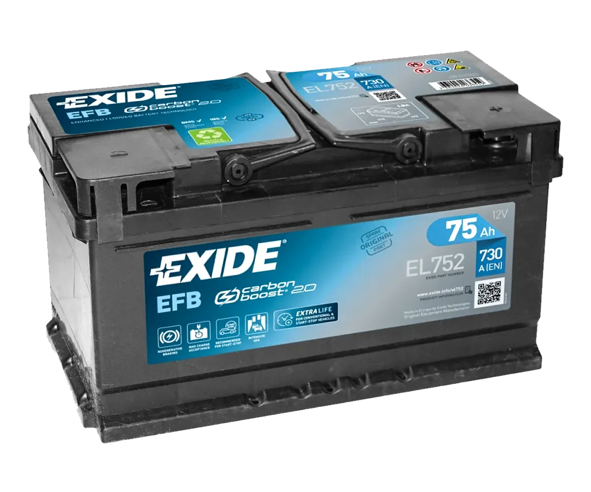 EXIDE 12V 75Ah Start-Stop Accu