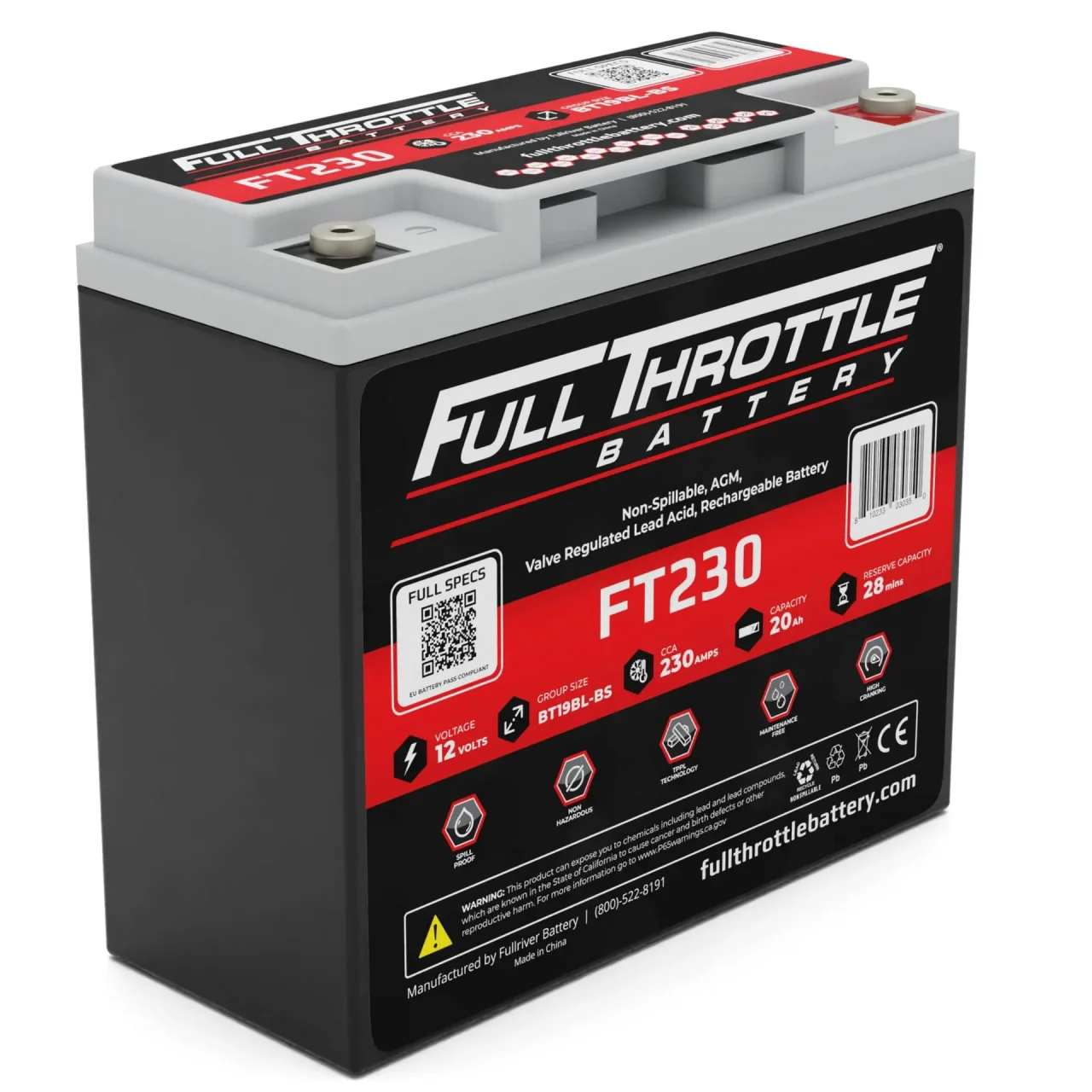 FULLRIVER FT230 AGM 12V 20Ah Startaccu