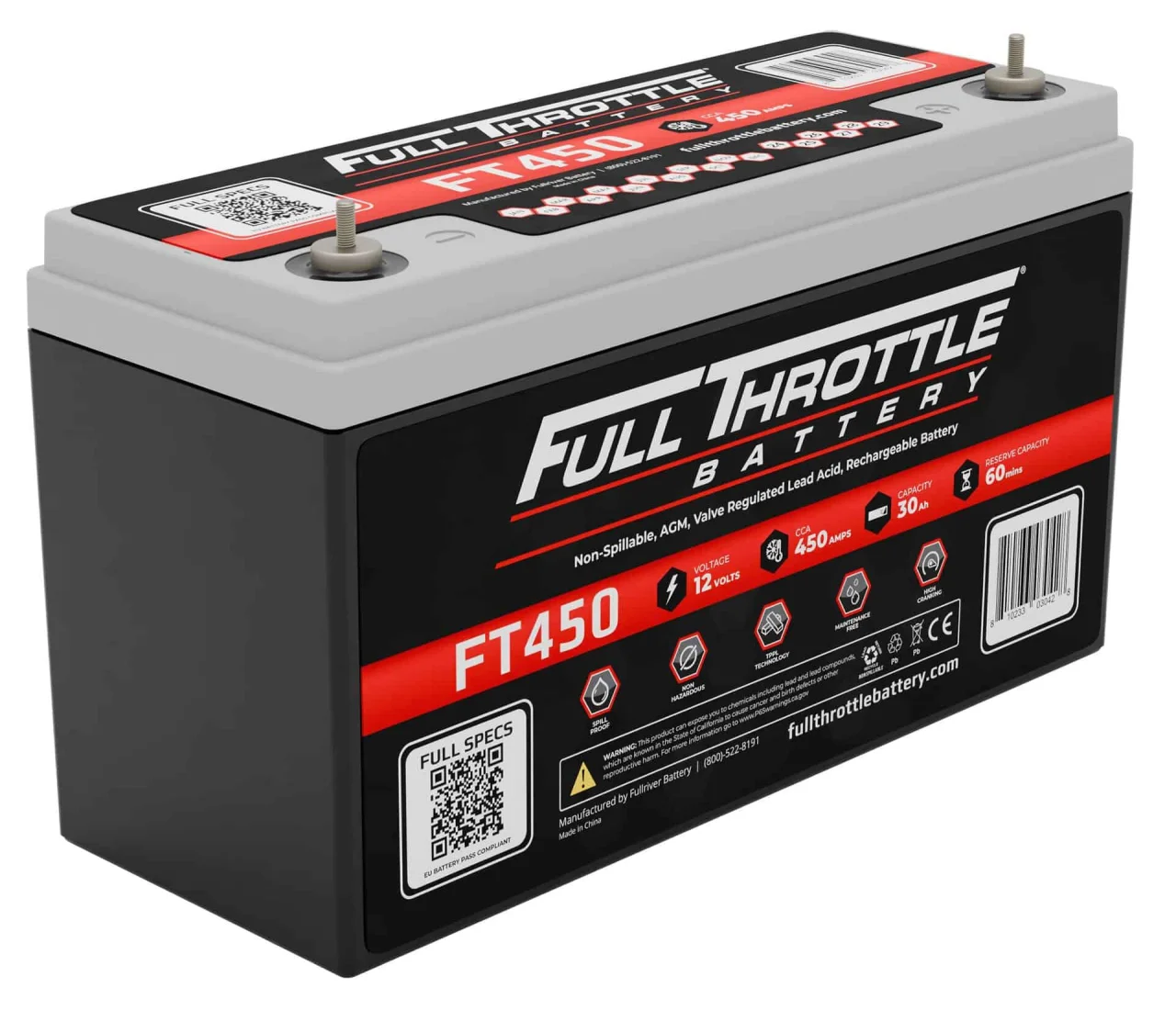 FULLRIVER FT450 AGM 12V 30Ah Startaccu