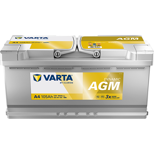 VARTA Dynamic AGM 12V 105Ah Start-Stop Accu