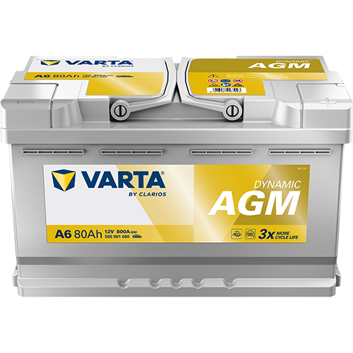 VARTA Dynamic AGM 12V 80Ah Start-Stop Accu