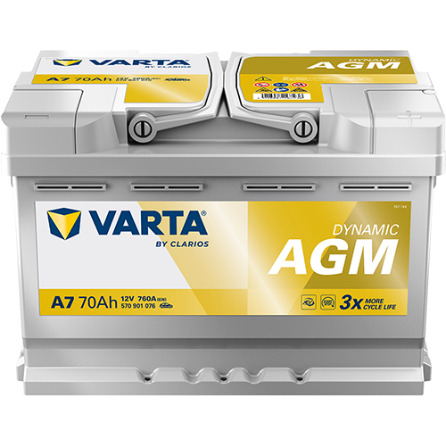 VARTA Dynamic AGM 12V 70Ah Start-Stop Accu