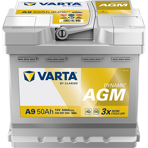 VARTA Dynamic AGM 12V 50Ah Start-Stop Accu