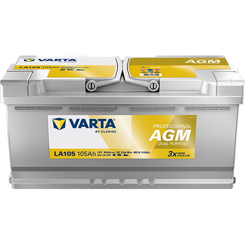 VARTA Professional AGM 12V 105Ah Semi-tractieaccu