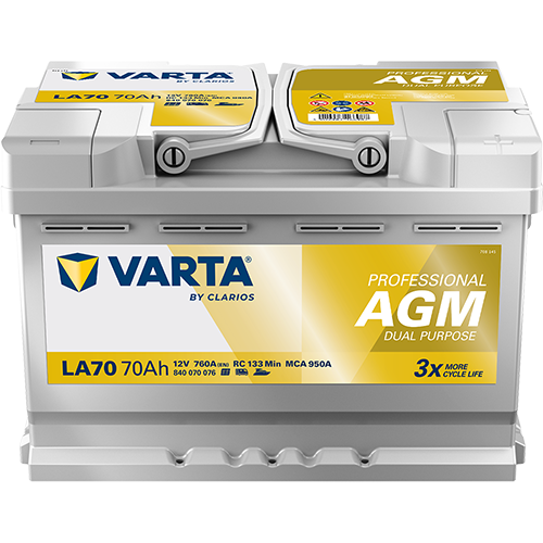 VARTA Professional AGM 12V 70Ah Semi-Traktionsbatterie
