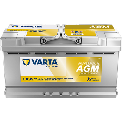VARTA Professional AGM 12V 95Ah Semi-Traktionsbatterie