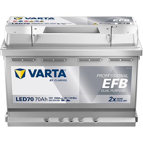 VARTA Professional EFB 12V 70Ah Zyklenfeste Batterie