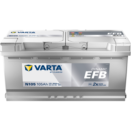 VARTA Dynamic EFB 12V 105Ah Start-Stop Accu