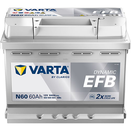 VARTA Dynamic EFB 12V 60Ah Start-Stop Accu